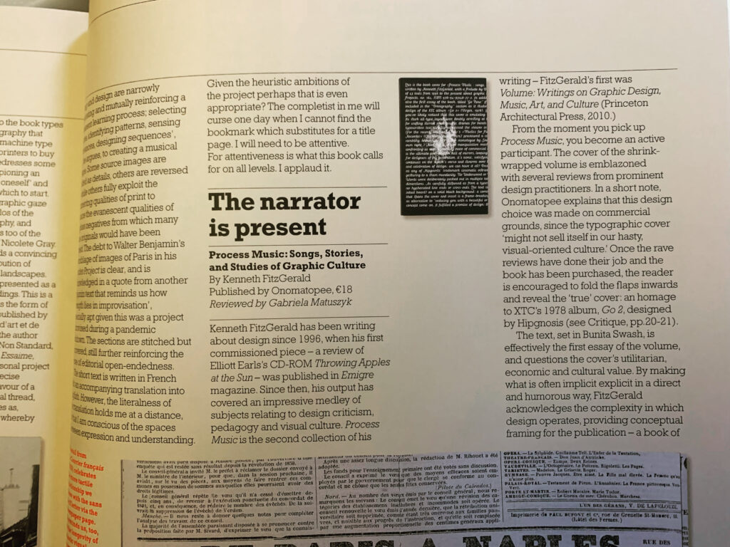 photo of book review in Eye magazine