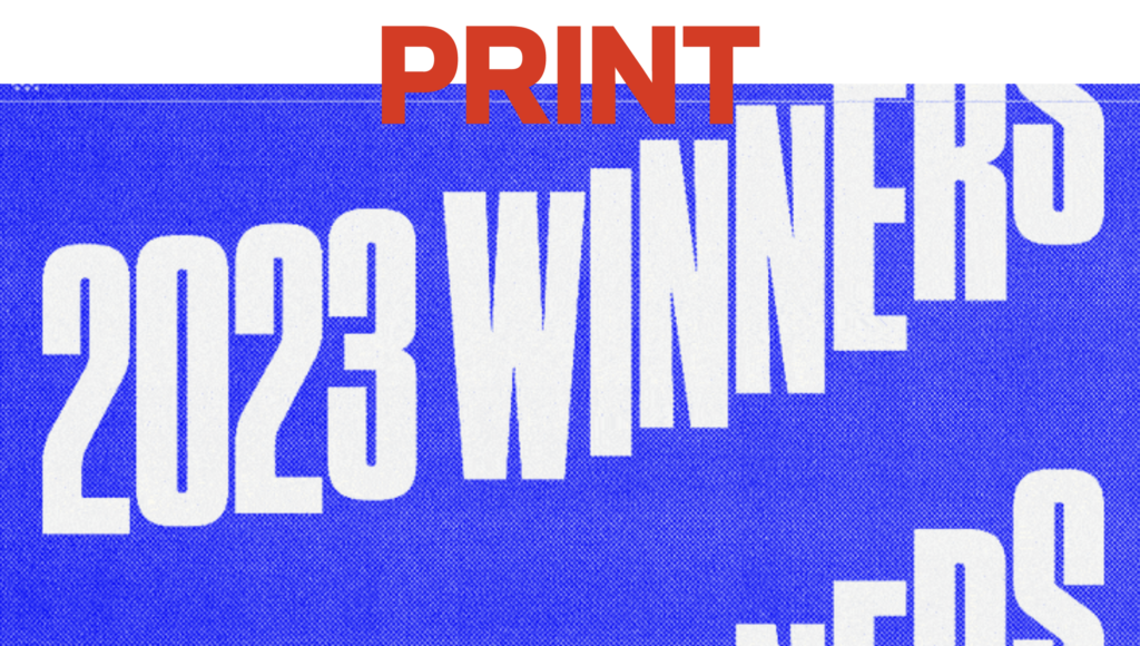 Banner for the 2023 PRINT Awards